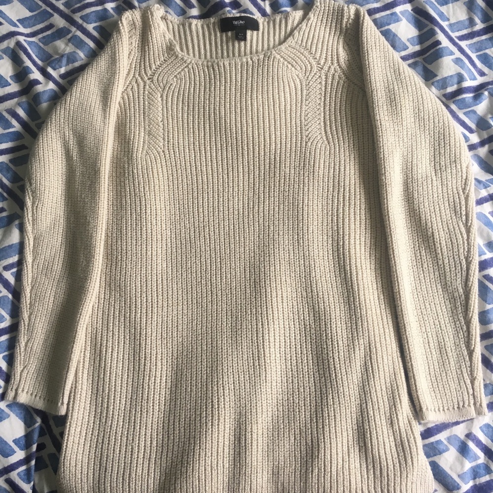 Slim Fit Cream Sweater